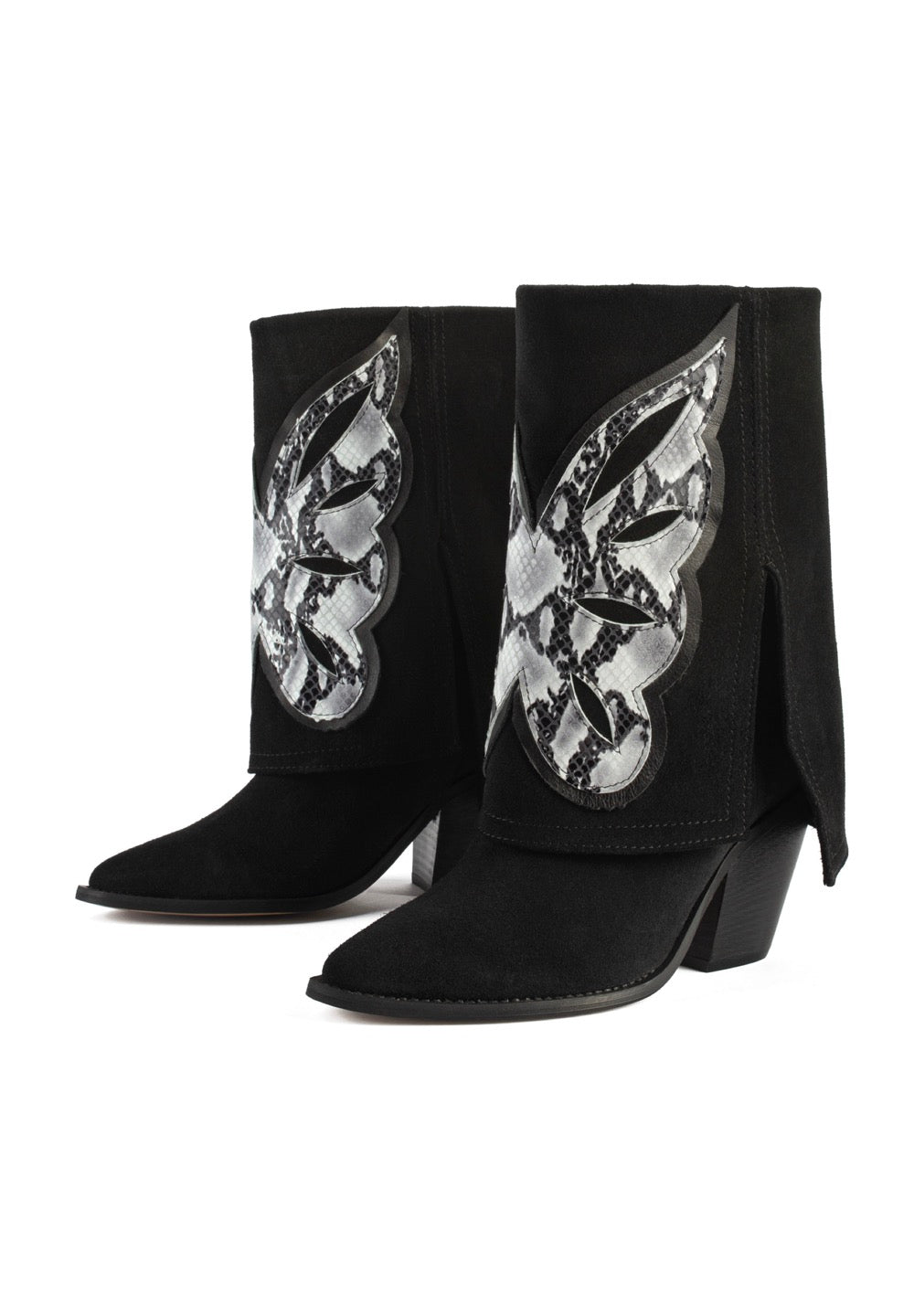 Hundred Dollar Bill Ankle Boots - Black