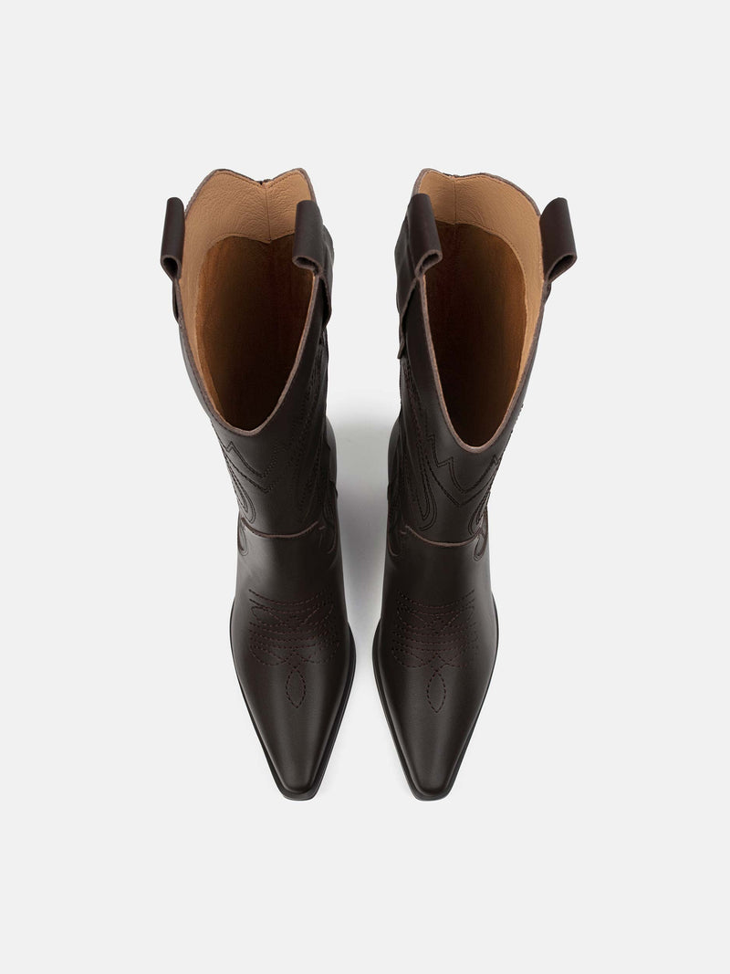 Botas de hojas de acebo - Marrón