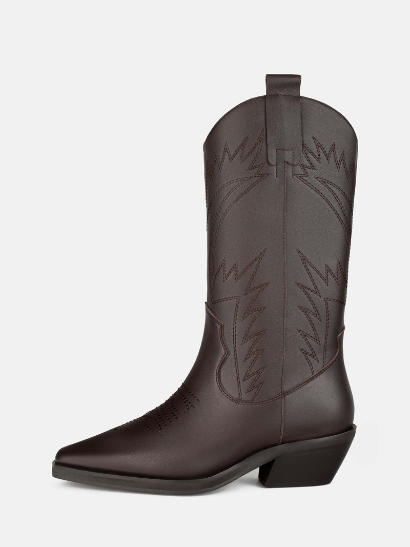 Botas de hojas de acebo - Marrón