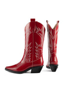 Botas de hojas de acebo - Rojo