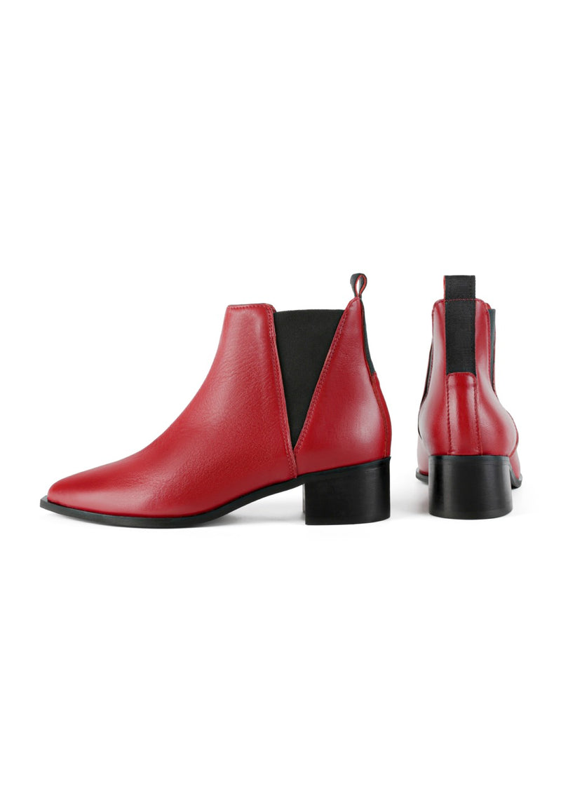 Northern Star Ankle Boots - Red