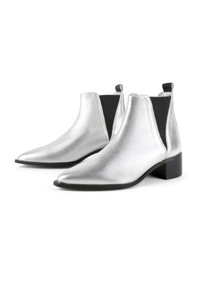 Northern Star Ankle Boots - Silver