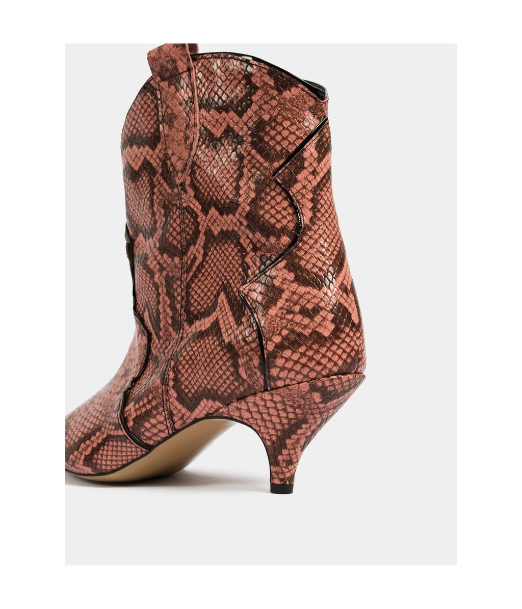 Botines Reach Out More - Naranja Y Negro