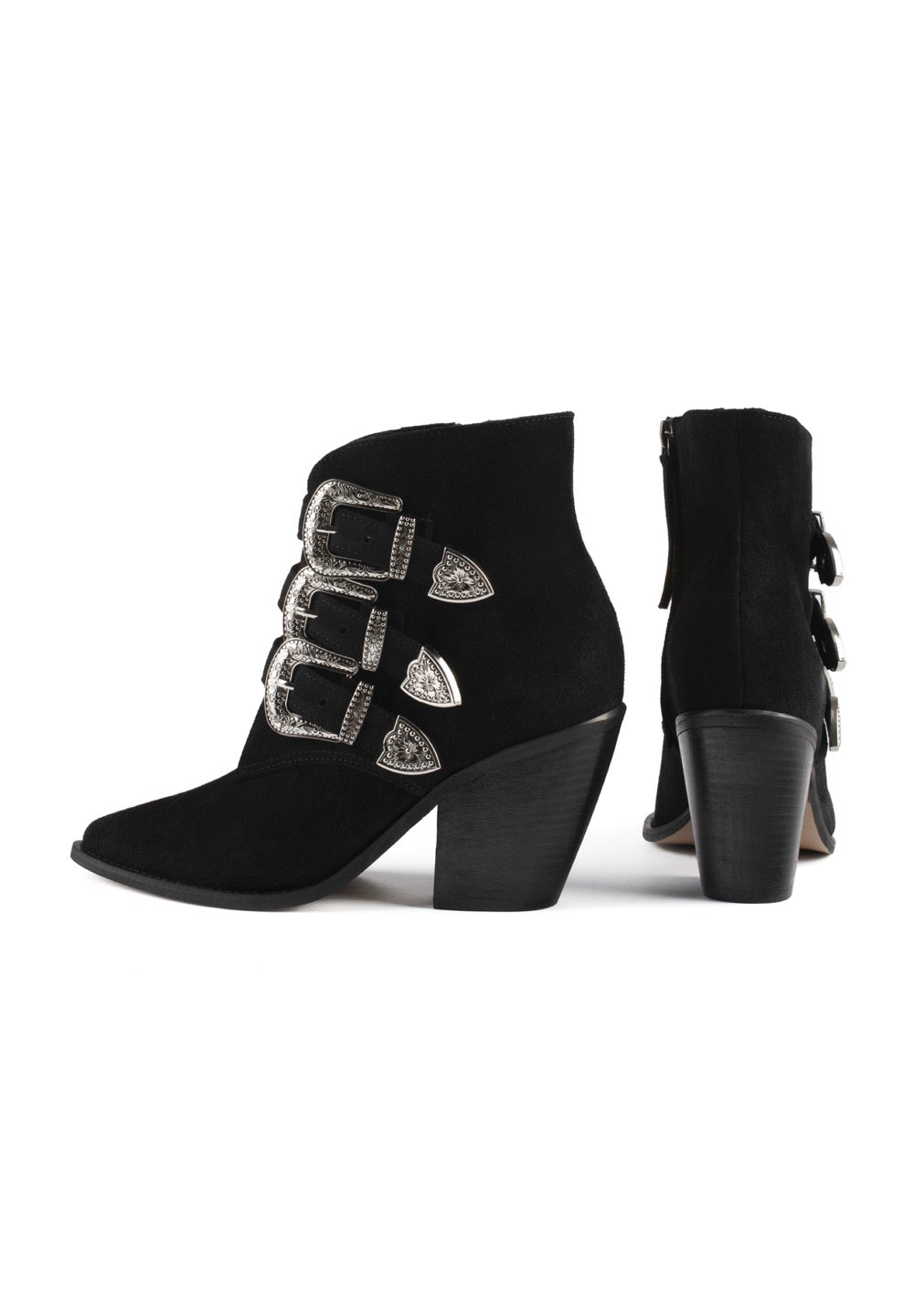 Shoot Down The Stars Ankle Boots - Black