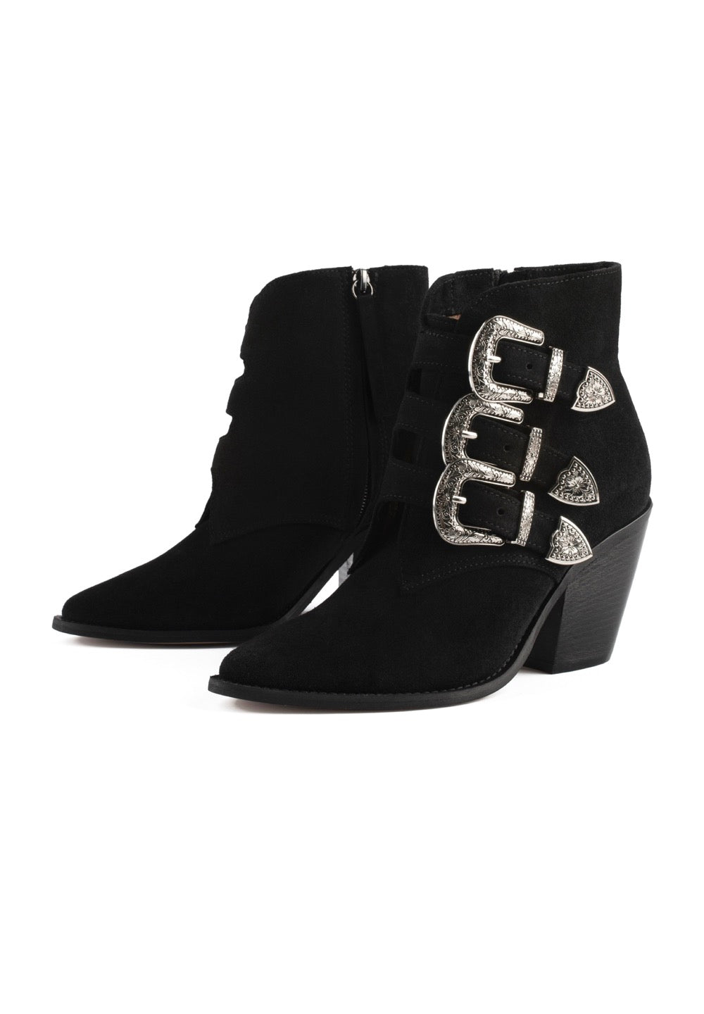 Shoot Down The Stars Ankle Boots - Black