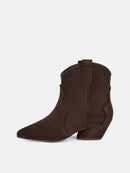 Starry Path Ankle Boots - Brown
