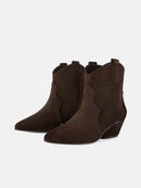 Starry Path Ankle Boots - Brown