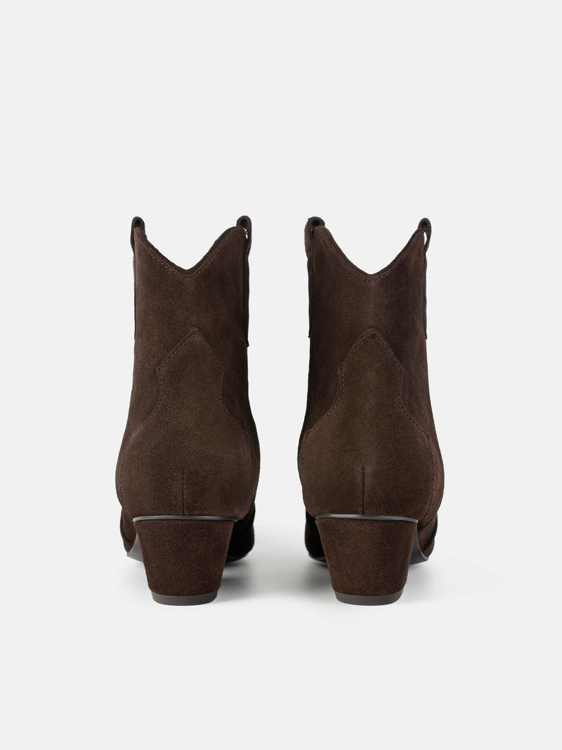 Starry Path Ankle Boots - Brown