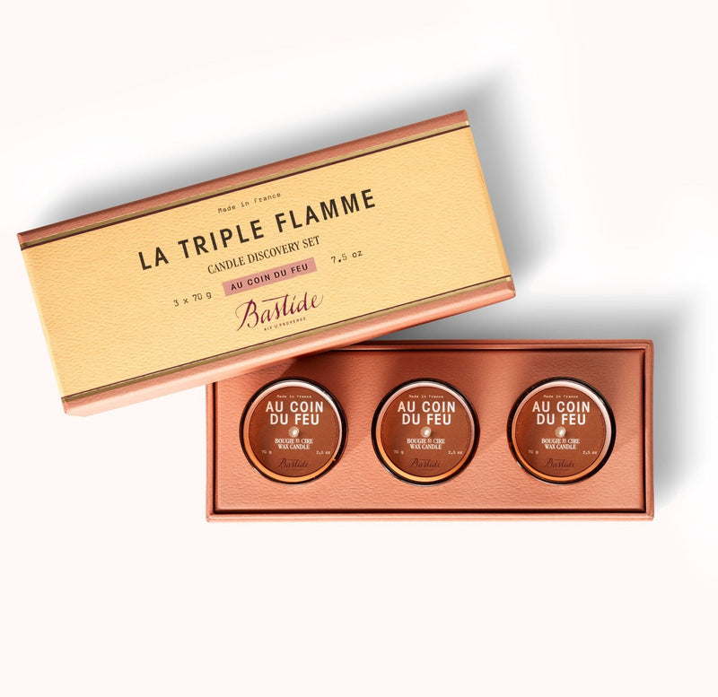 tamaño-3-velas, Bastide La Triple Flamme, Au Coin de Feu
