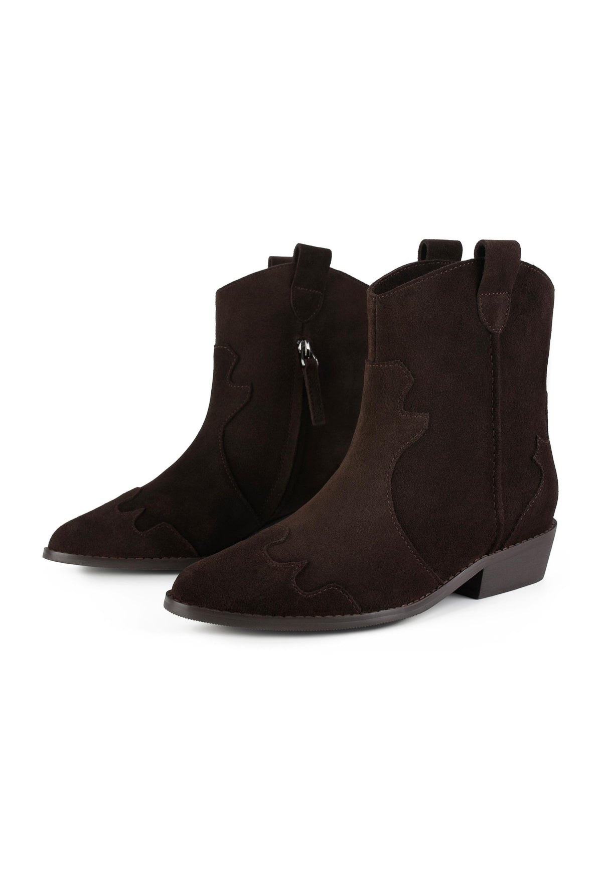Walk Between Stars Ankle Boots - Brown