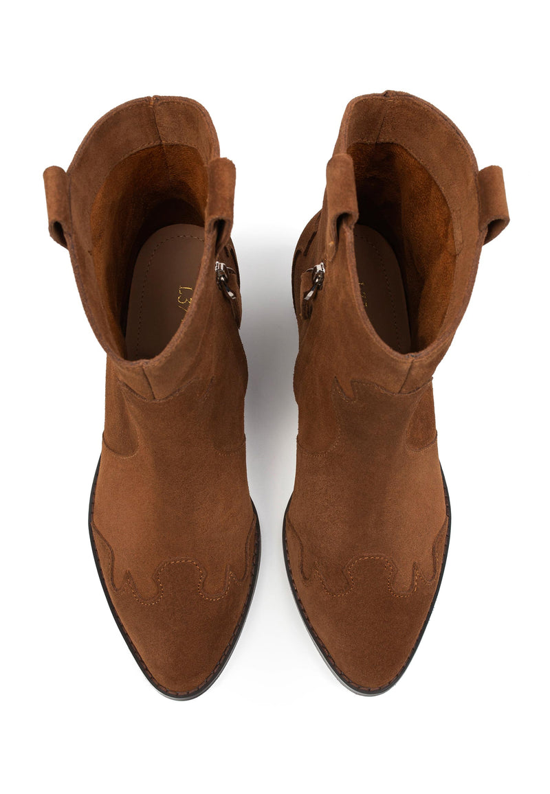 Walk Between Stars ankle boots - Caramel
