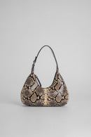 Sac Baby Amber Mocha Cuir Imprimé Serpent