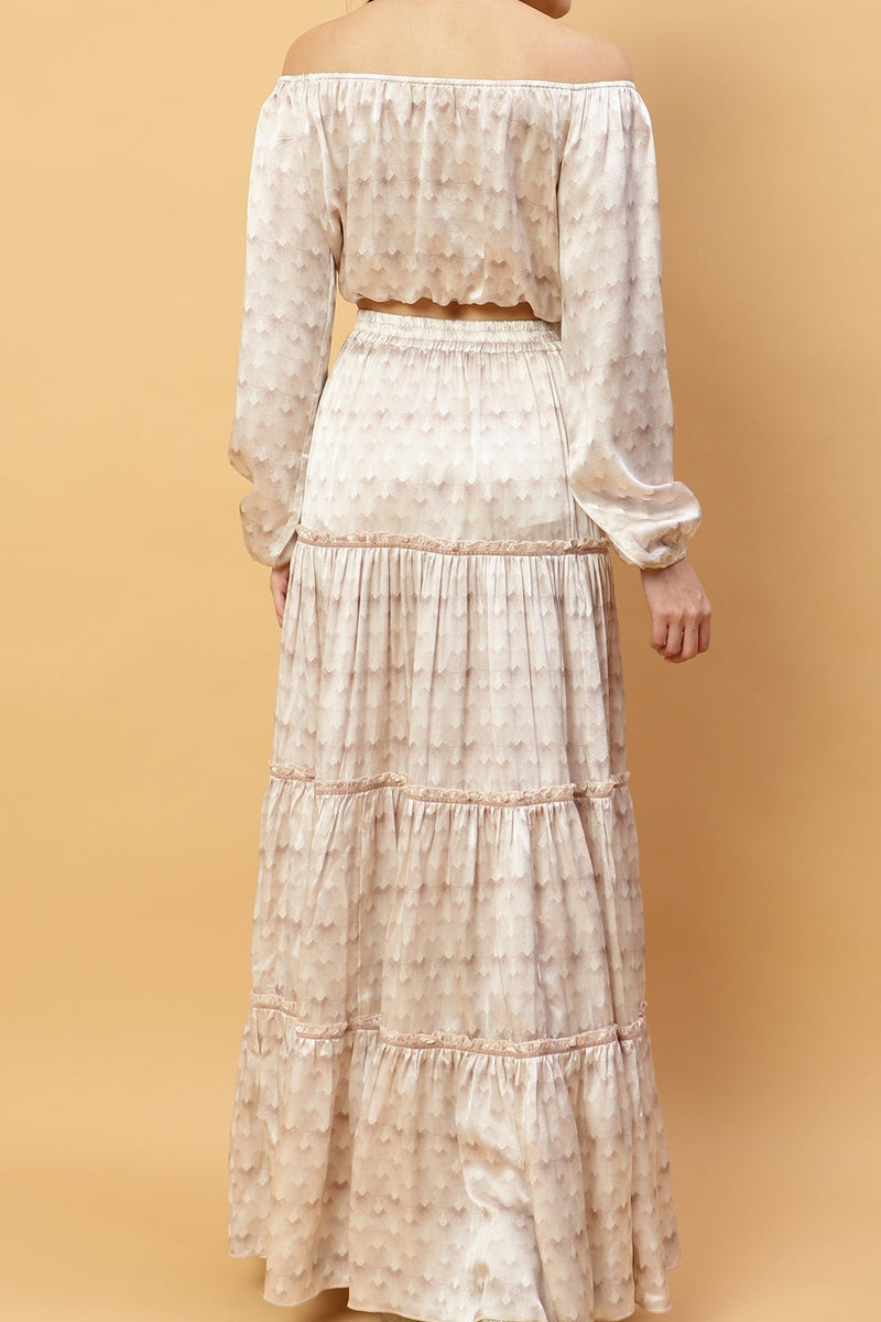 Top Joana - White Peacock