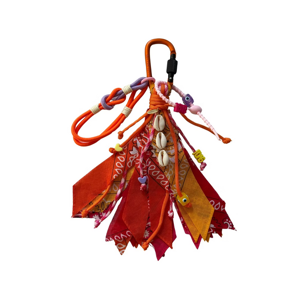 Bag Charm Rouge/Fuschia/Orange/Mandarine