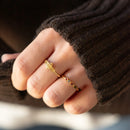 Anillo Coqueteo - Granate