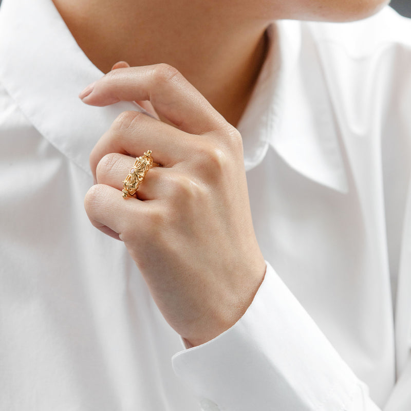 Bague Amulette Ajourée