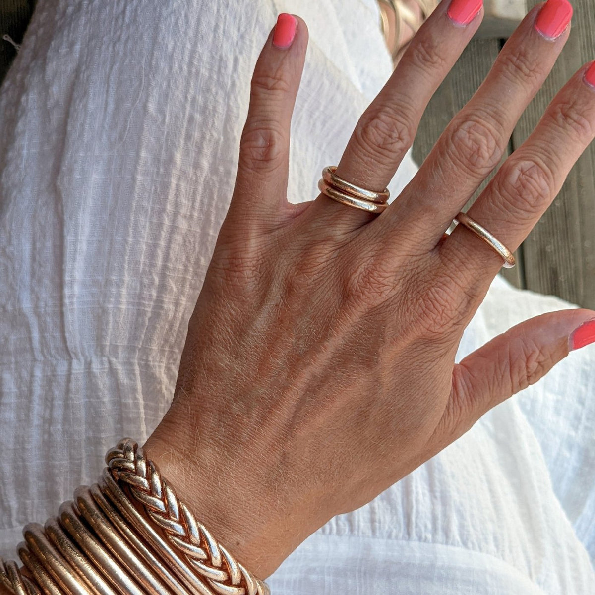Buddhistisk Ring - Champagne