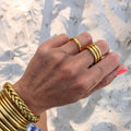 Buddistisk ring - Light Gold