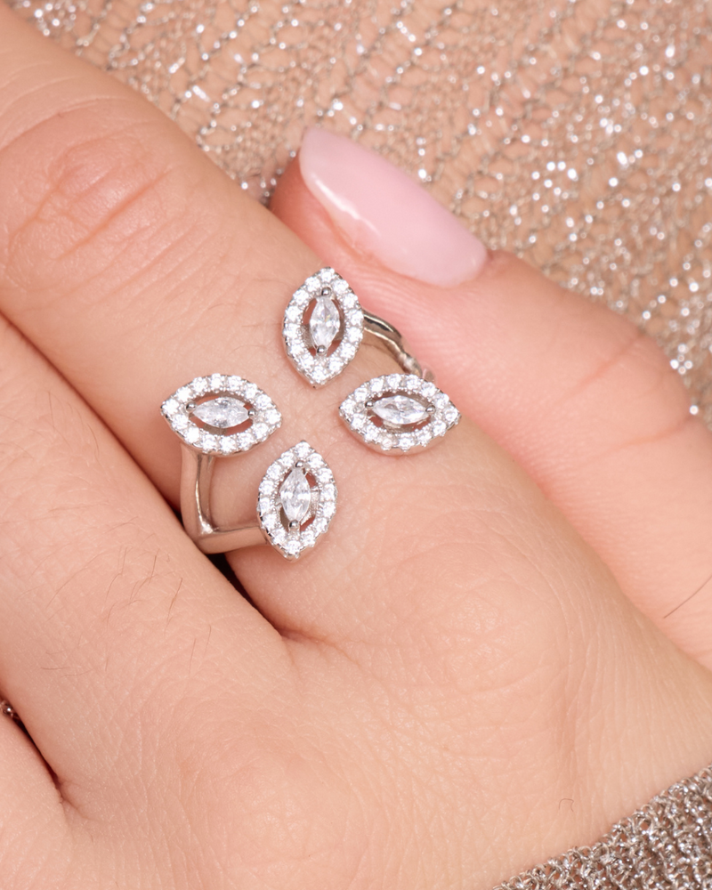 Bague Fleur Éternelle - Blanc