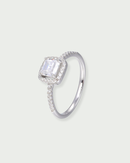 Bague Infini Carré - Blanc