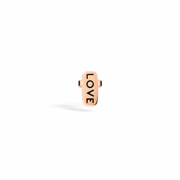 Ohrring Love – 9K Roségold