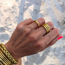 Buddhist Ring - Light Gold