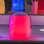 Bob Station - Lámpara con altavoz Bluetooth - Cobre - Blanco