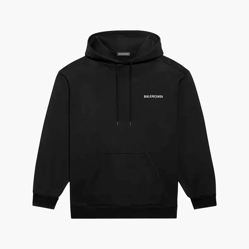 Hoodie Logo - Balenciaga - Black