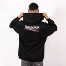Hoodie Political Campaign - Balenciaga - Black