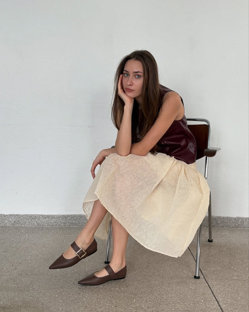 Ballerines About Time - Marron