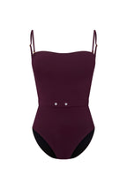 Maillot de bain une pièce bandeau L'Estival raisin