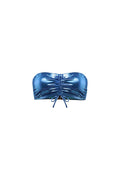 Bandeau Froncé Captivante Shine Bleu Mer