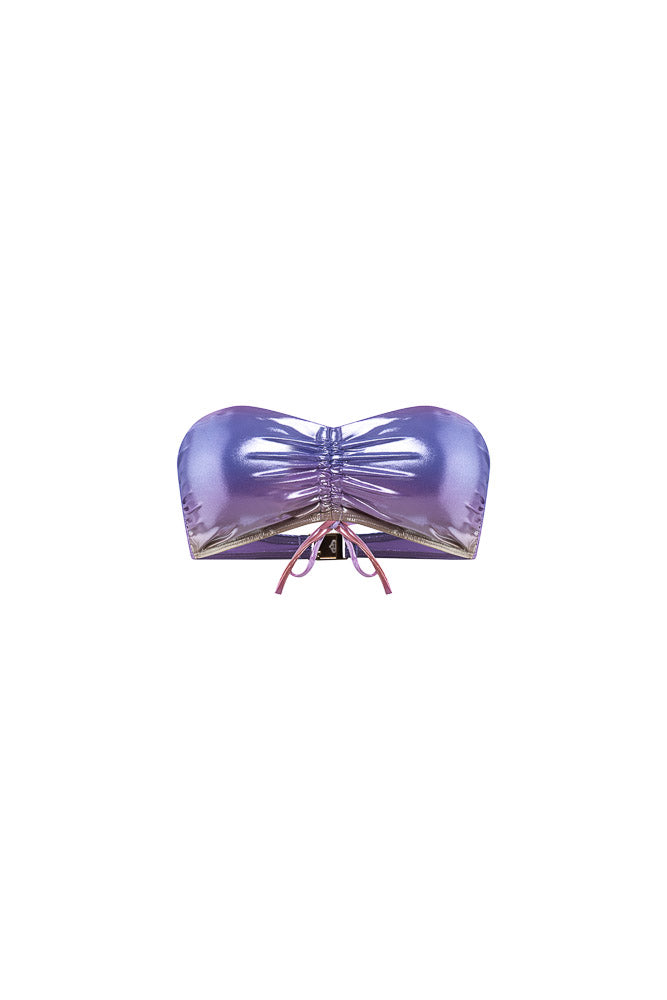 Bandeau Froncé Captivante Sunset Kaki / Rose