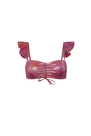 Haut De Maillot Amour A La Plage - Dégradé Rouge/Rose