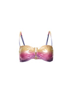 Top de bikini Samba - Violeta atardecer/Naranja