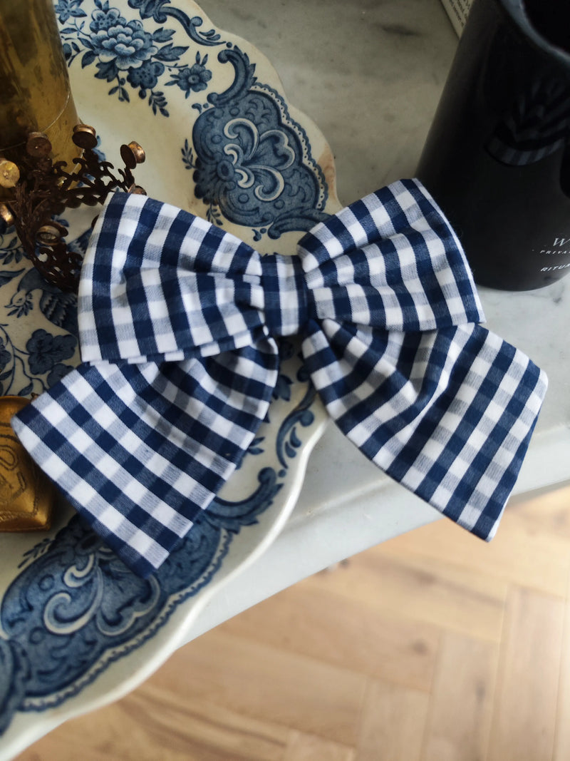 Barette Halles - Vichy Bleu