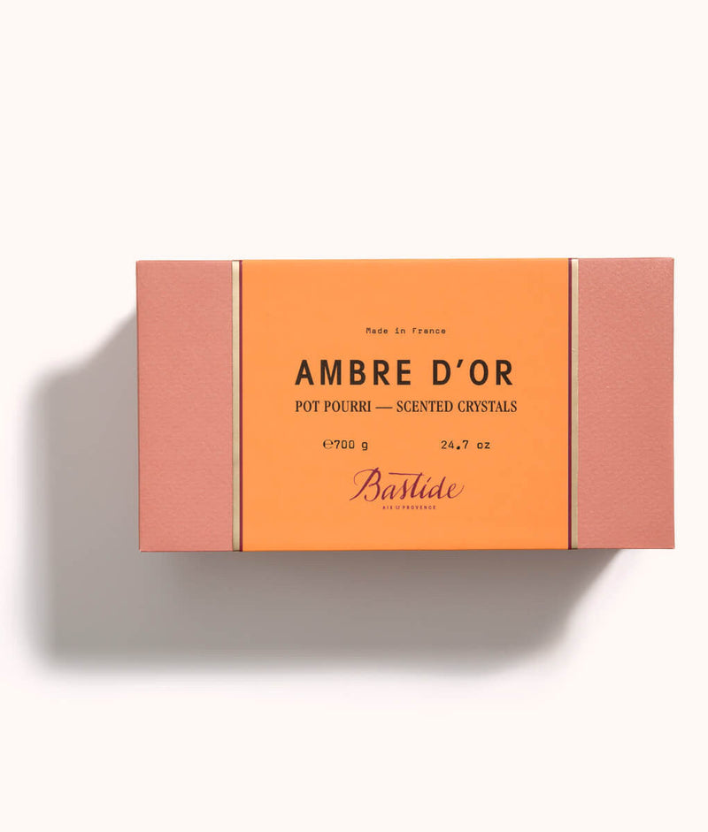Capacidad: 700 g, cristales de popurrí Bastide Ambre d'Or.