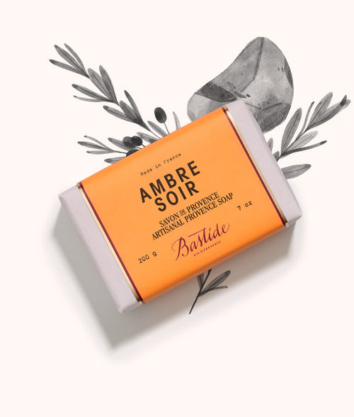 poids-200g, Bastide Ambre Soir Savon de Provence