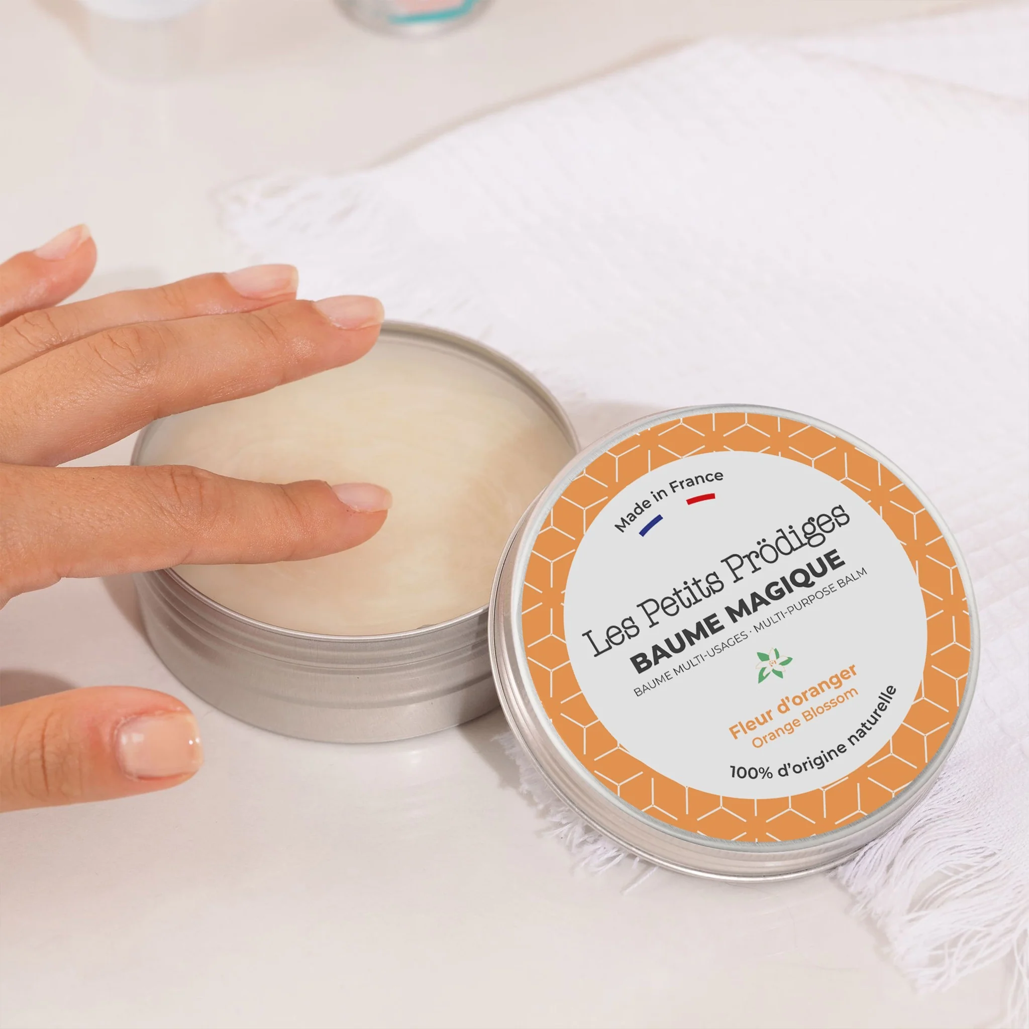 Baume Magique naturel qui remplace 10 produits Multi-usages Fleur d'oranger