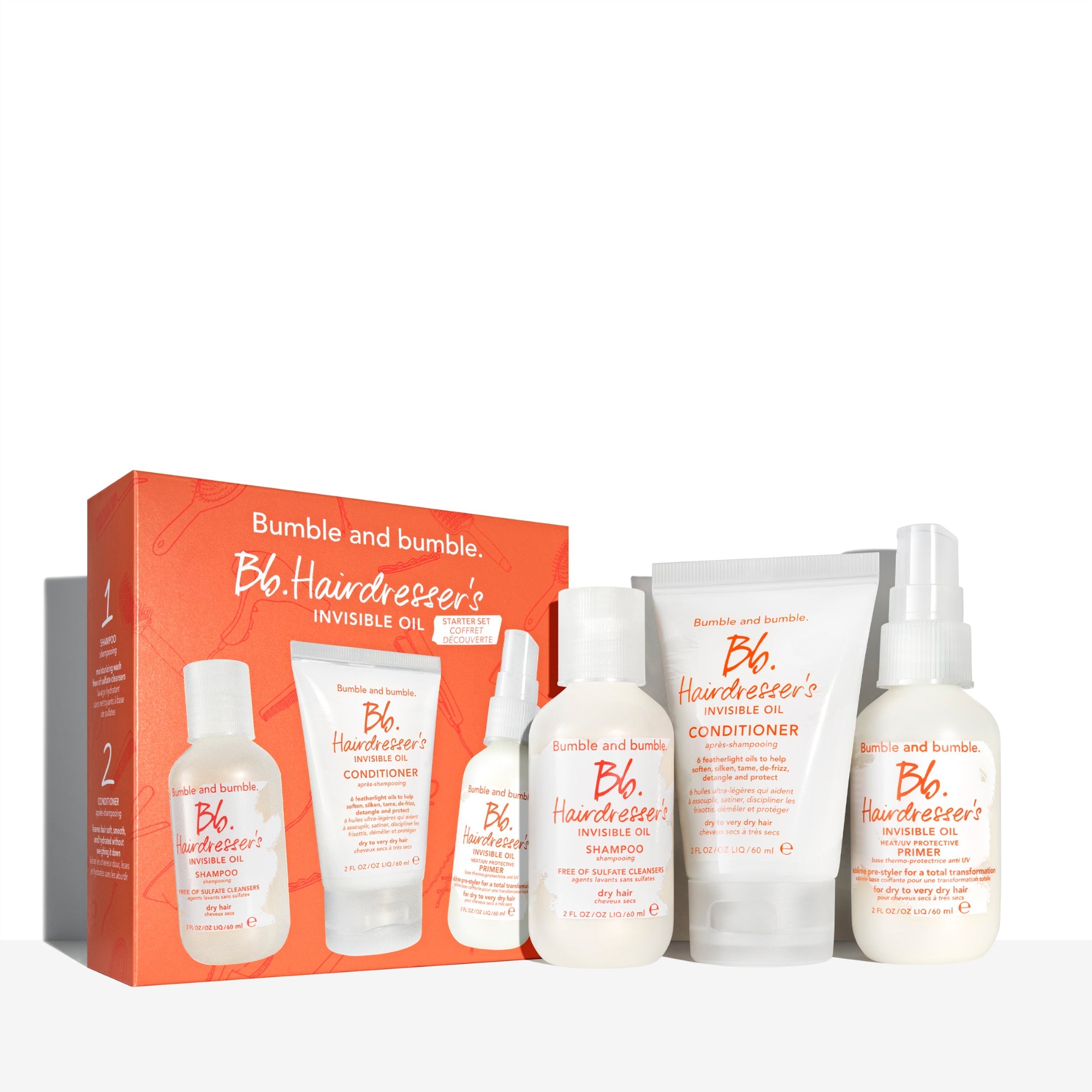 Set Para Cabello Seco - Bb.Hairdresser'S Invisible Oil