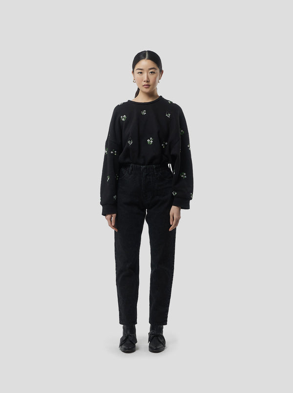 Pantalon Bean In Black Denim