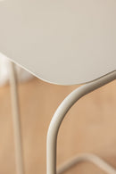 Detail of the DENYA design with elegant metal structures and elegant table plates.