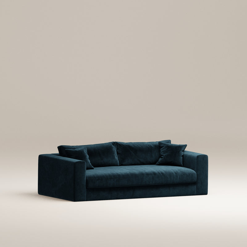 Canapé 2,5 Places Bellechasse Light - Bleu Pétrole