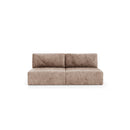 Canapé Droit Convertible 3 Places - Elior - Velours Taupe