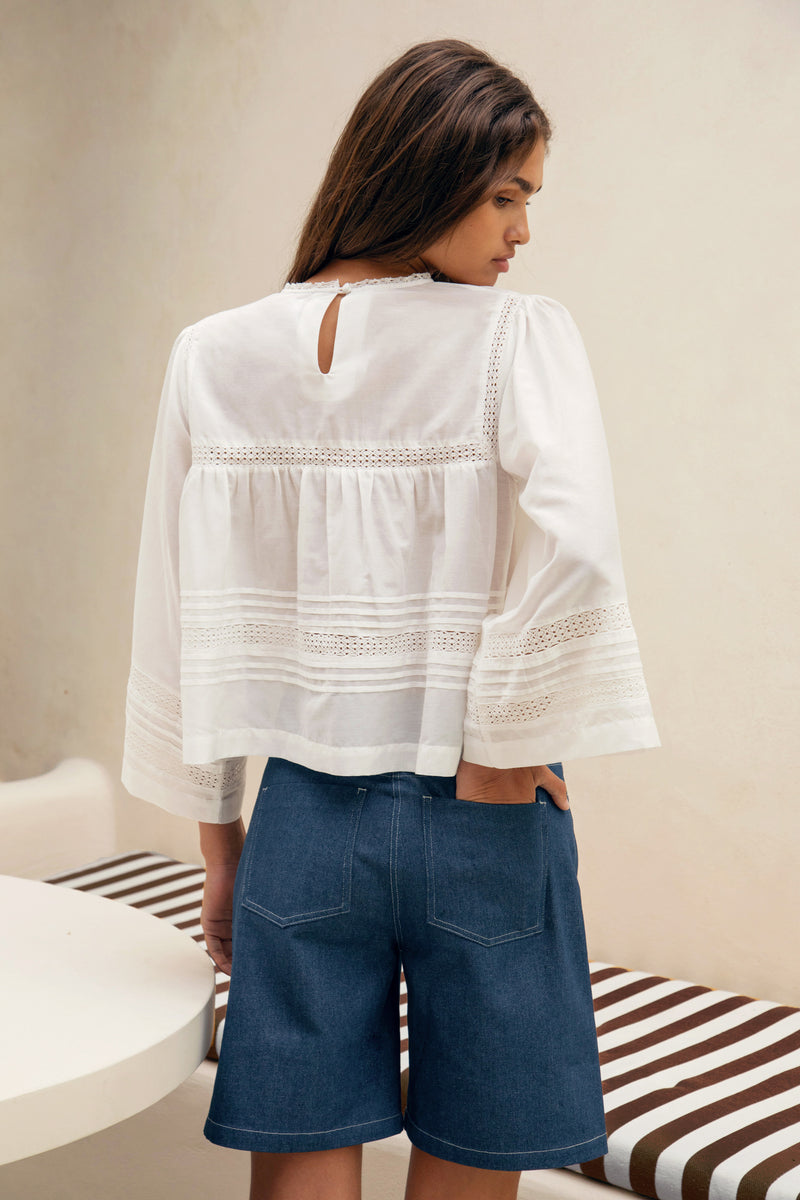 Short Le Uberto - Denim Bleu Fonce - Femme