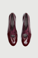 Ballerines Bettina - Cuir Verni Bordeaux