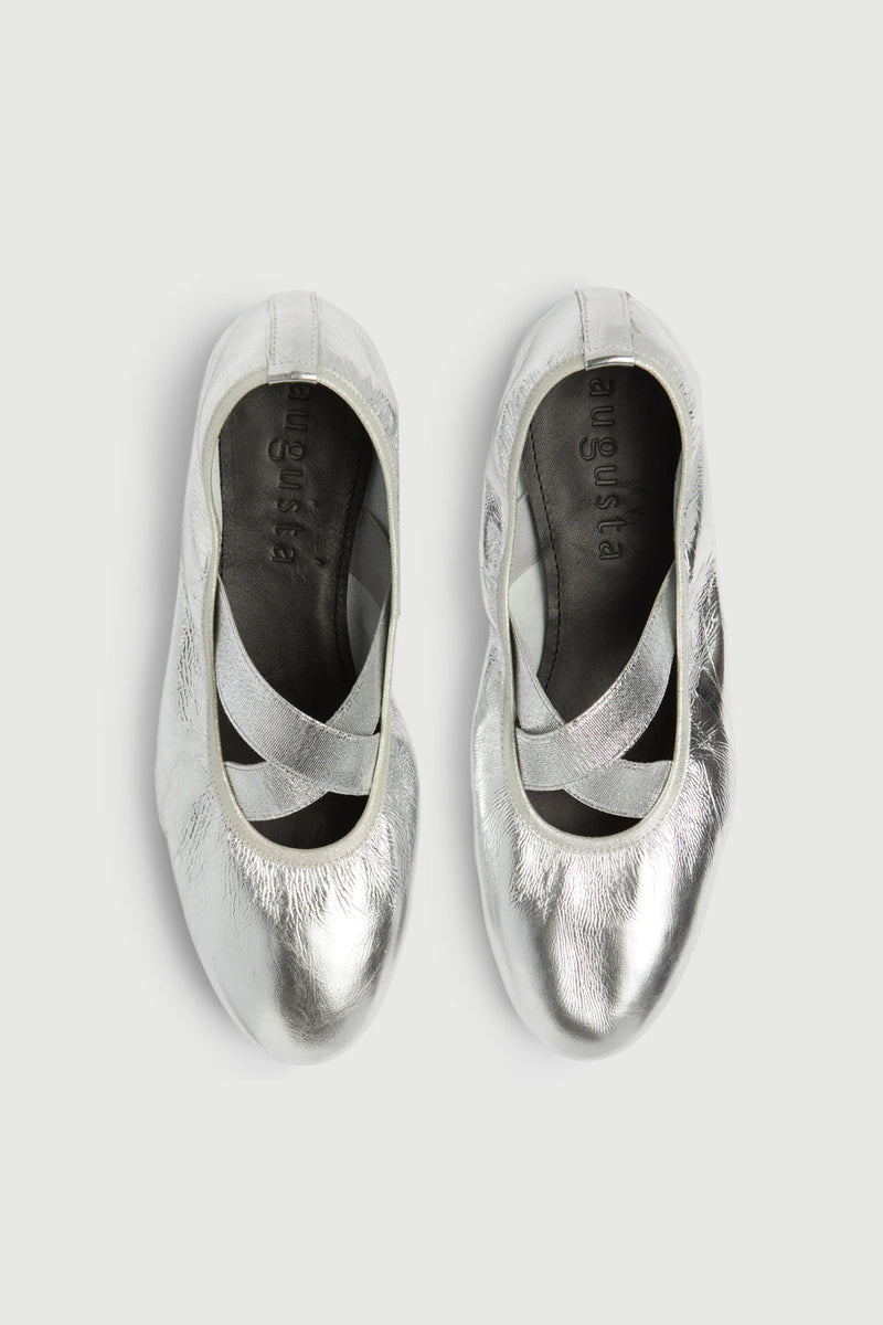 Ballerines Bettina - Cuir Argenté