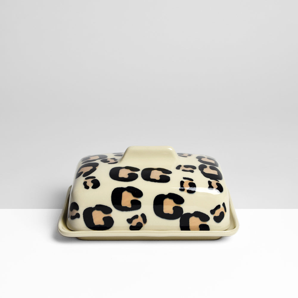 Butter dish - Leopard
