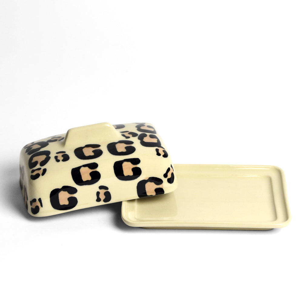 Butter dish - Leopard