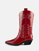 Botas de hojas de acebo - Rojo
